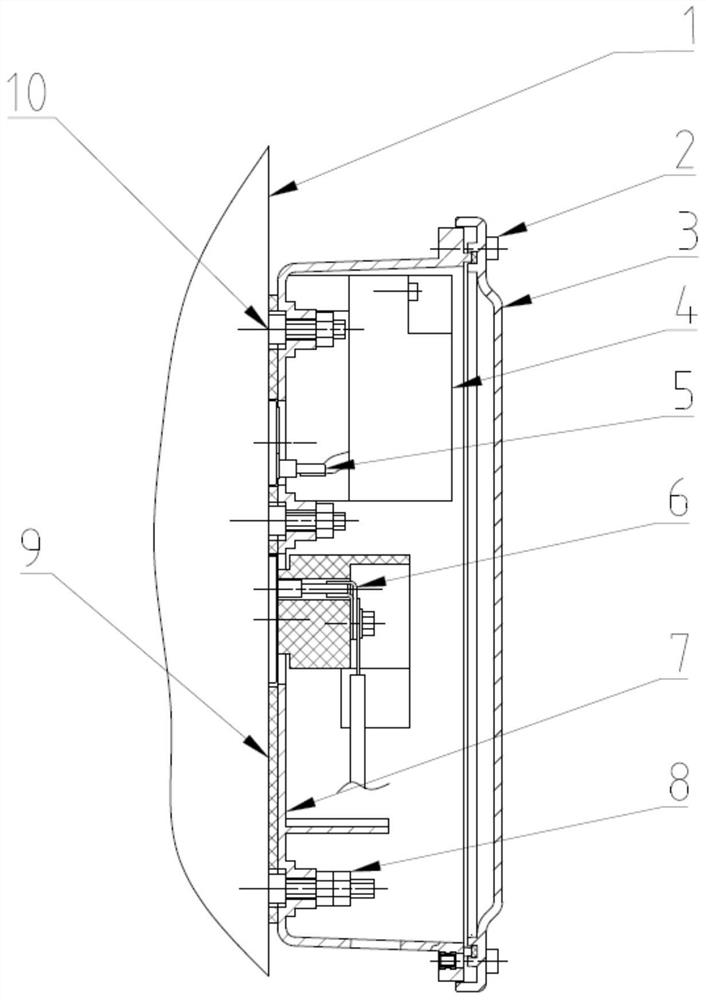Compressor junction box assembly and mounting mechanism thereof