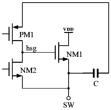 Switch drive circuit of DCDC converter