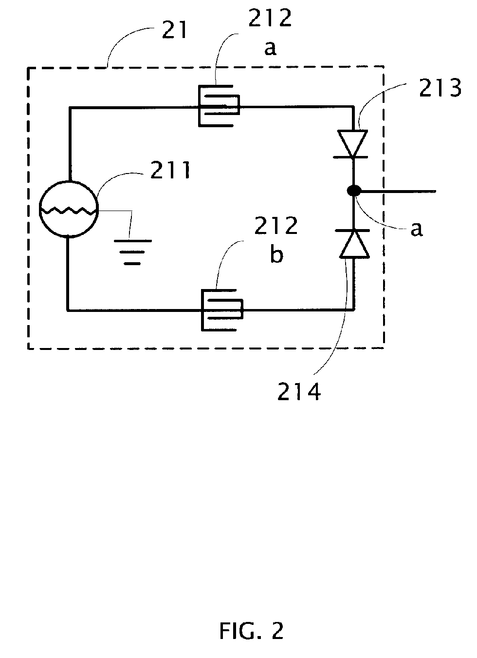 Touch sensing apparatus with differential signal source