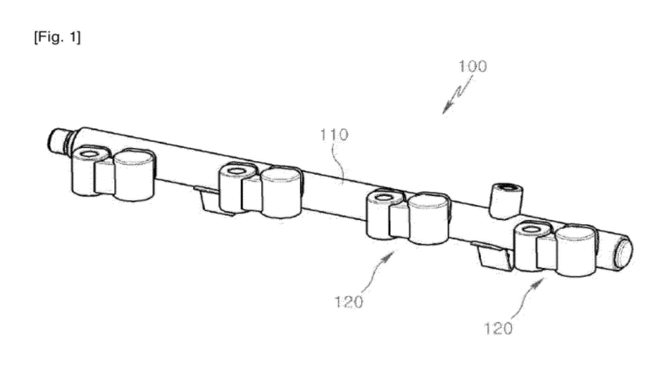 Mounting structure for a direct injection fuel rail
