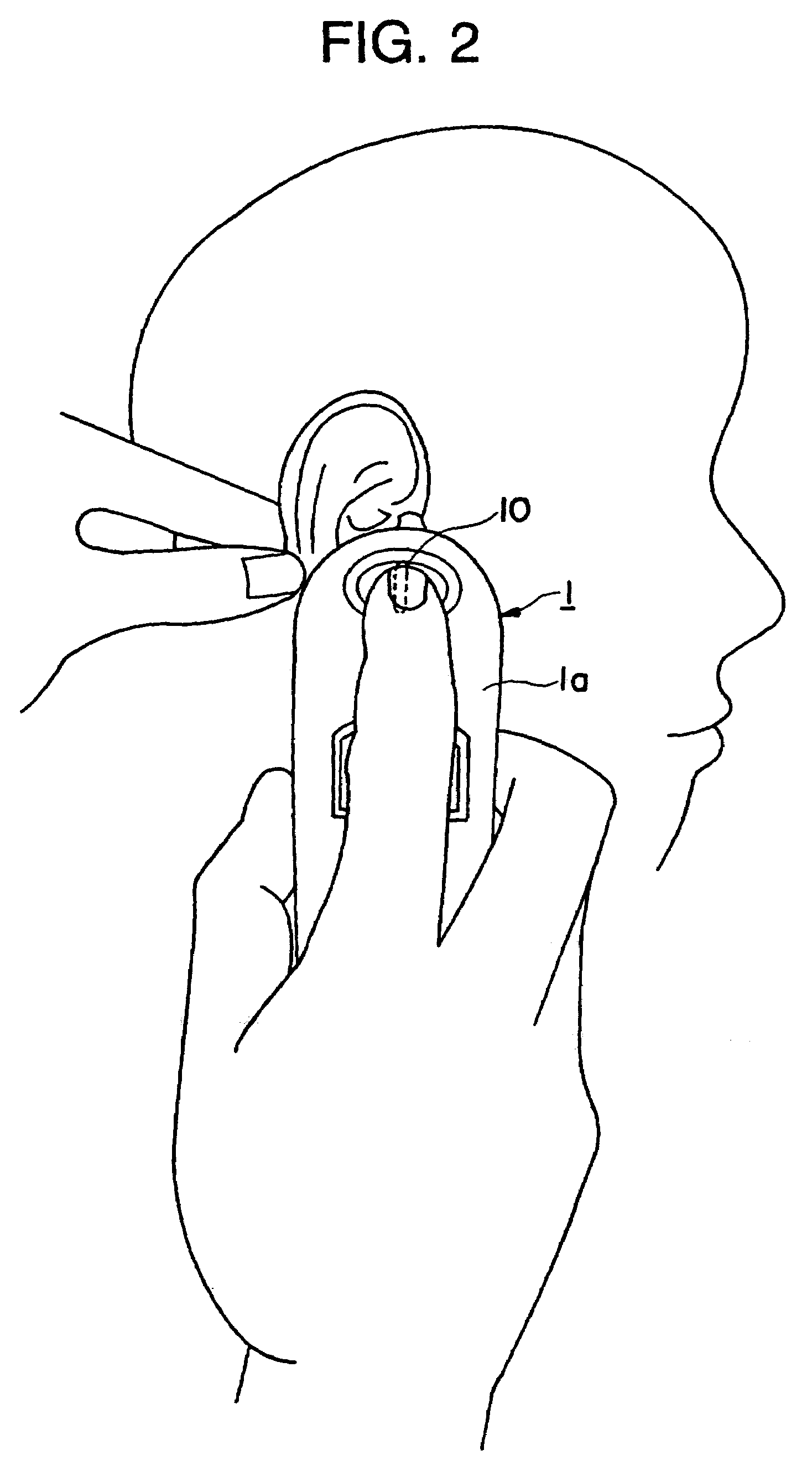 Ear type clinical thermometer