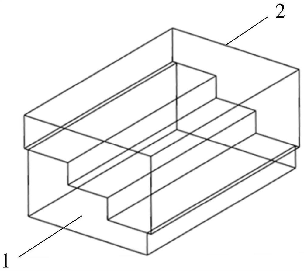 A composite material multi-step platform and its high-quality forming method