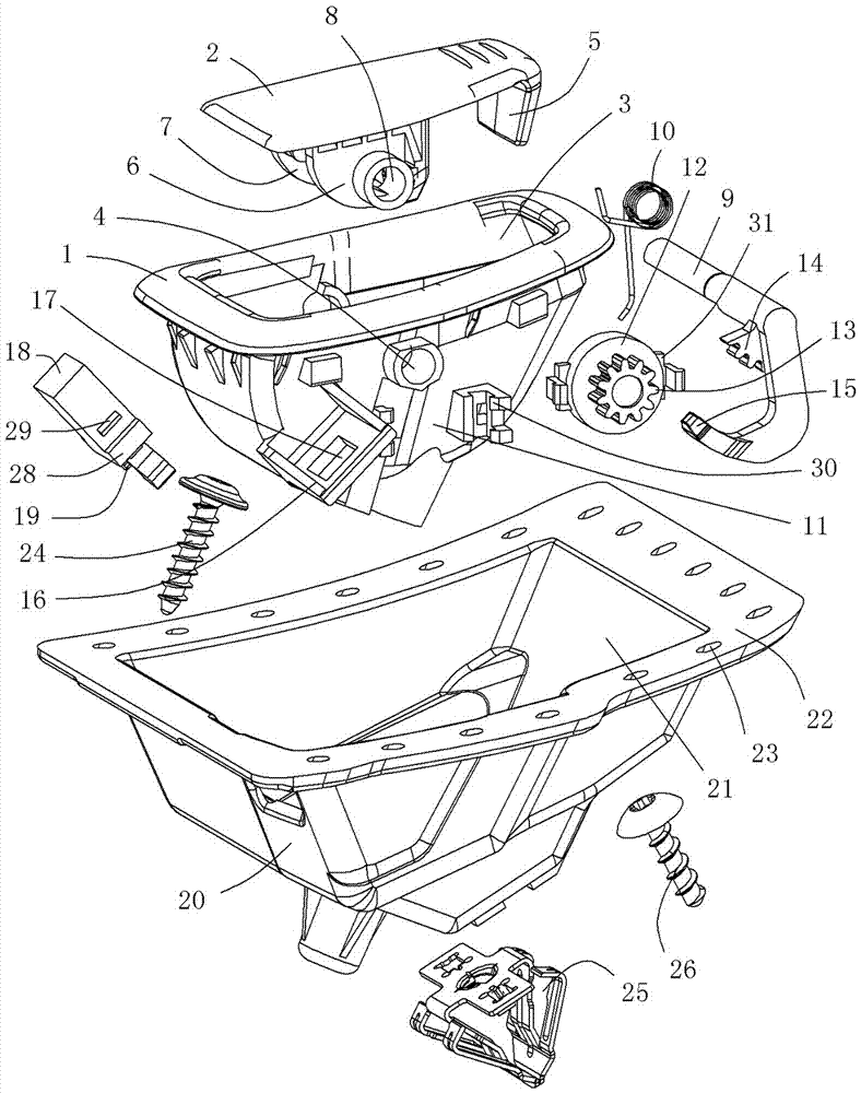 A car roof coat hook