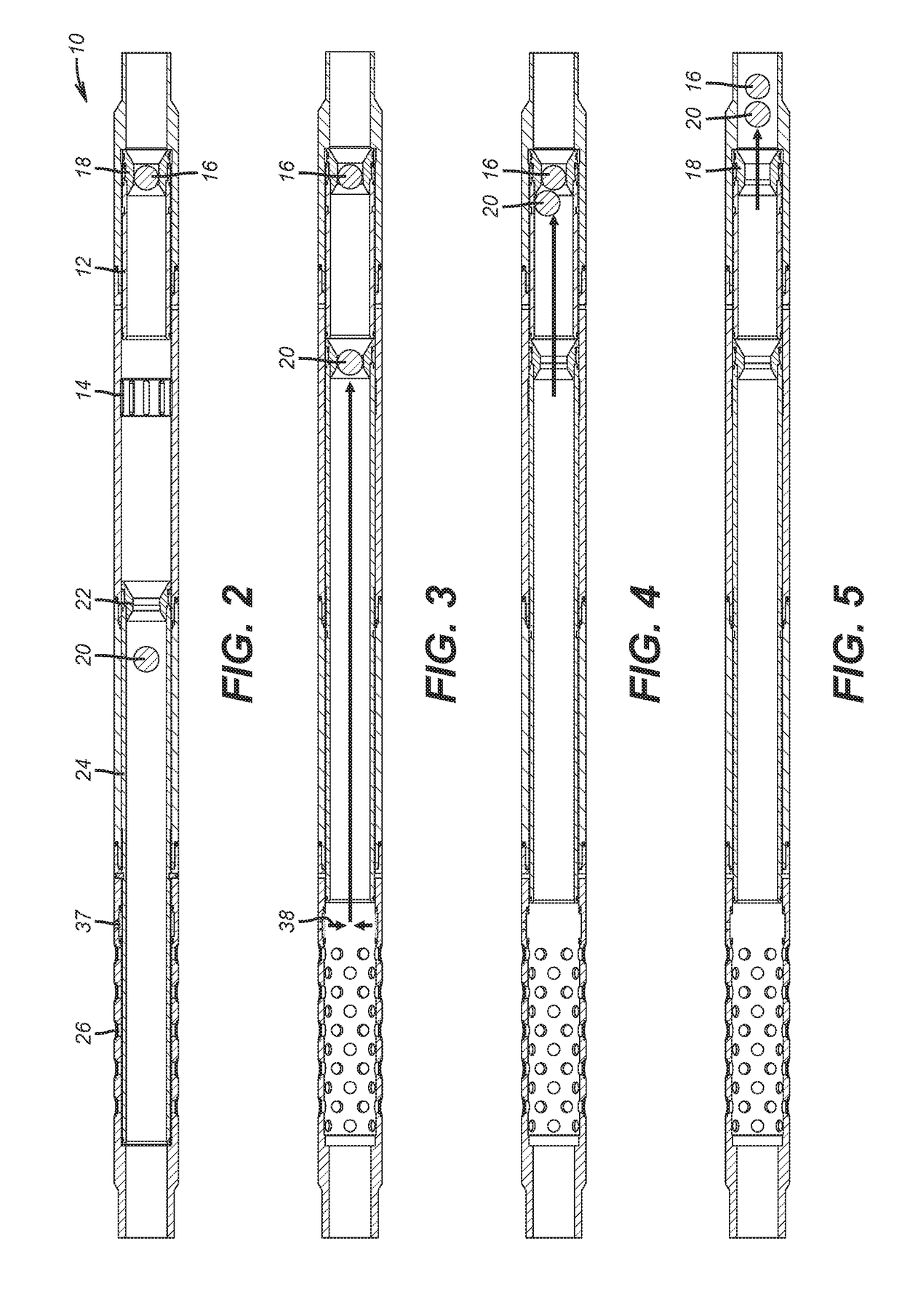 Sliding Sleeve Valve with Degradable Component Responsive to Material Released with Operation of the Sliding Sleeve