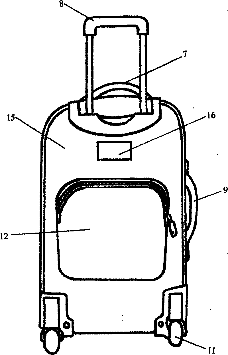 Draw-bar box provided with parallel connection zippers, upper convex bag and lower convex bag