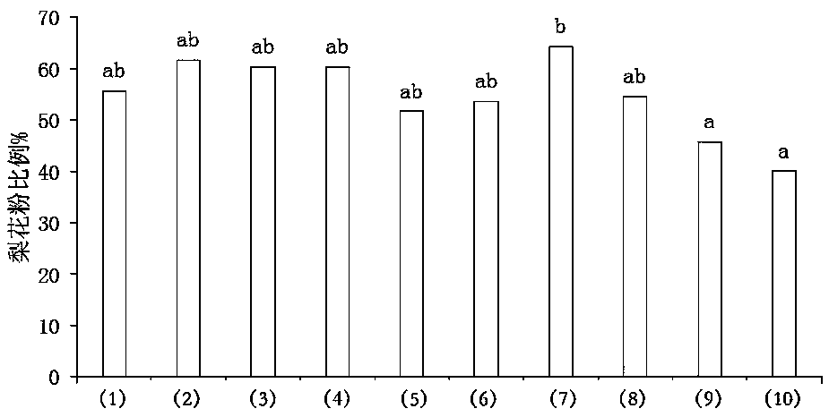 Inducer for improving pear blossom pollen collection efficiency of bees and induction method