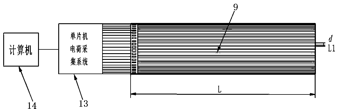 Device and method for measuring real-time current density on roller surface of high-voltage electrostatic separator