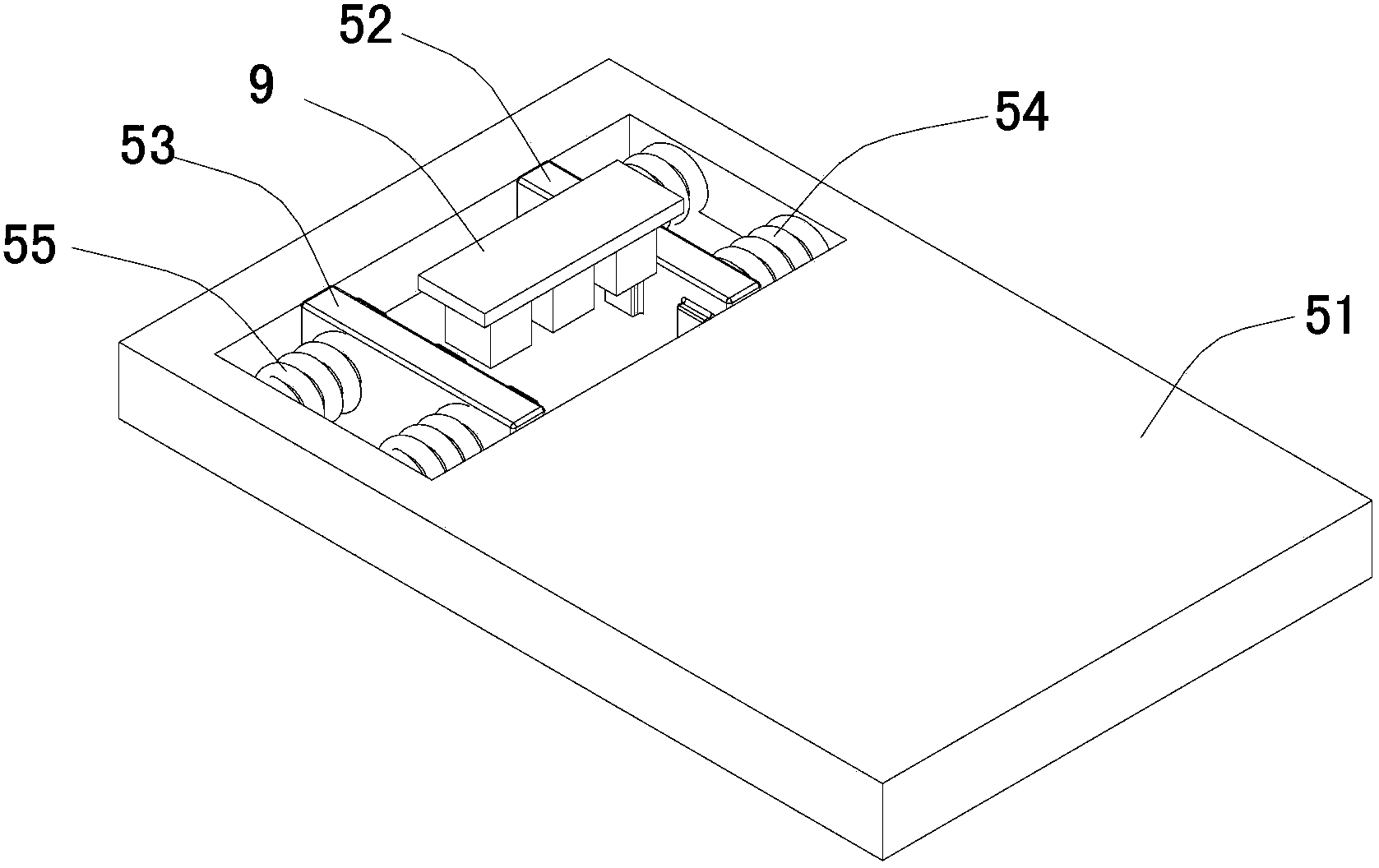 Wiring board fixing jig and automatic electric box assembling device