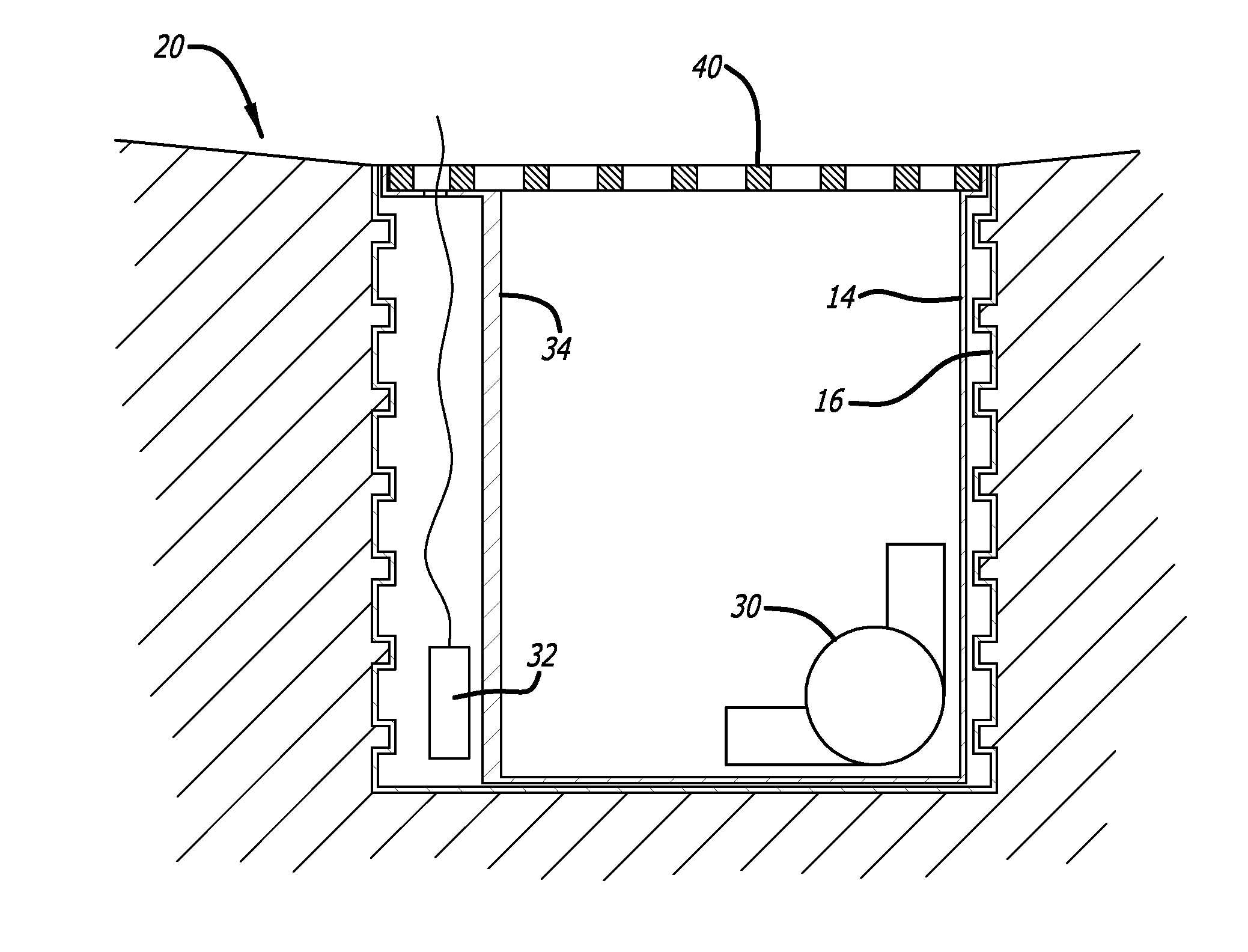 Seamless, double walled sump