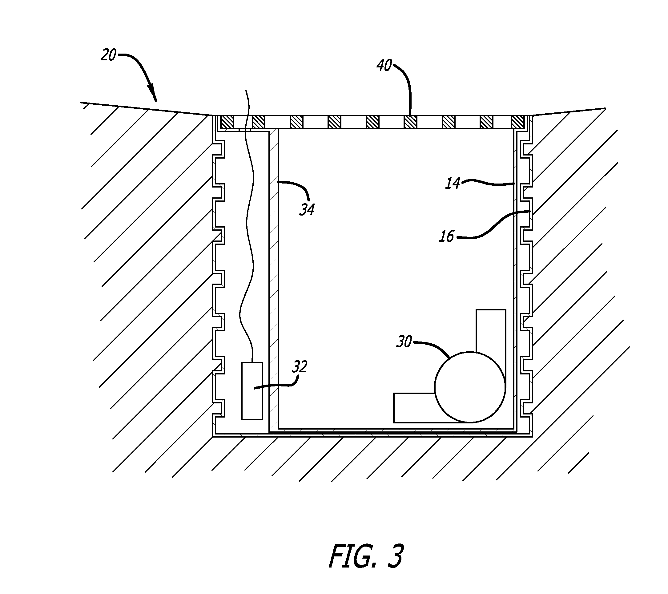 Seamless, double walled sump