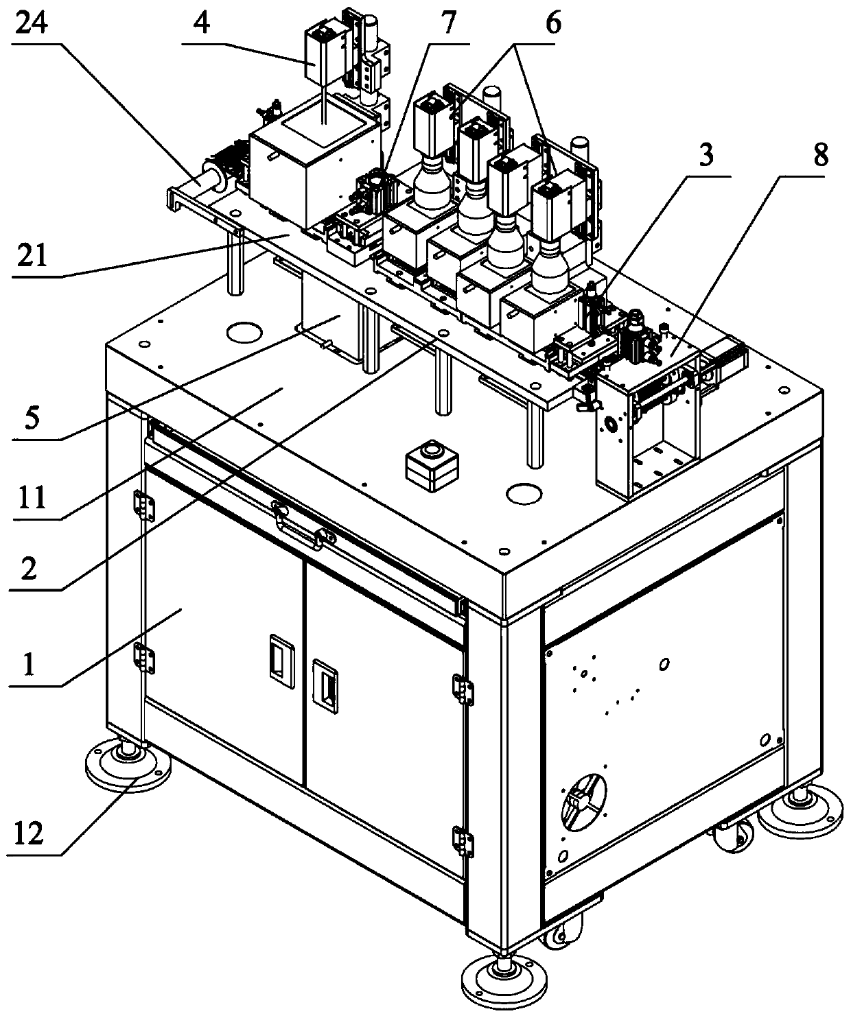 Stamping part appearance detection machine