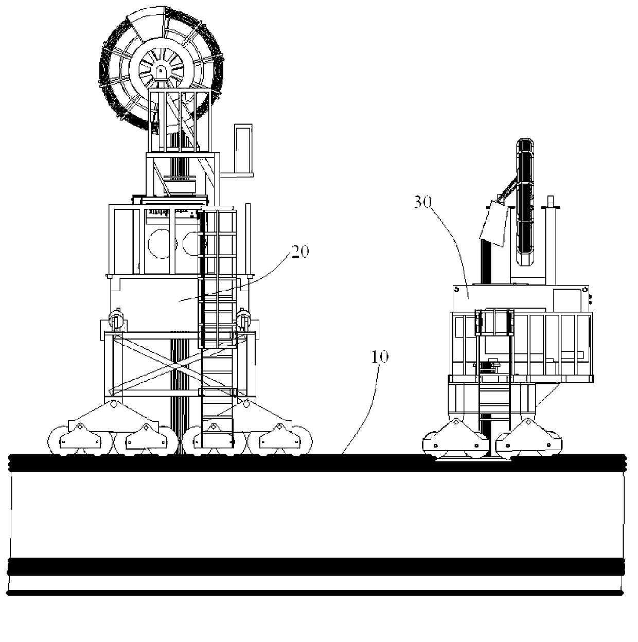 Integral replacing and hoisting method of steam generator of in-service nuclear power plant