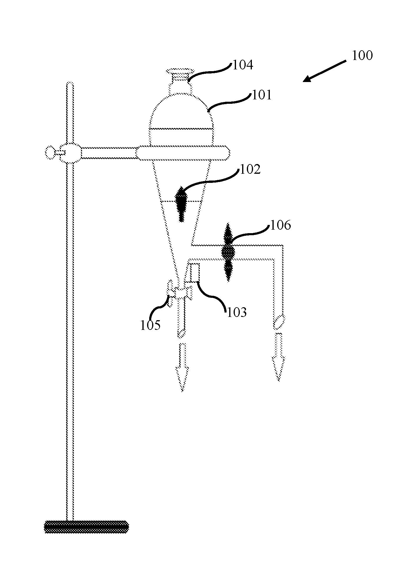 Apparatus and method for automatic decantation of multi-phase chemical fluid