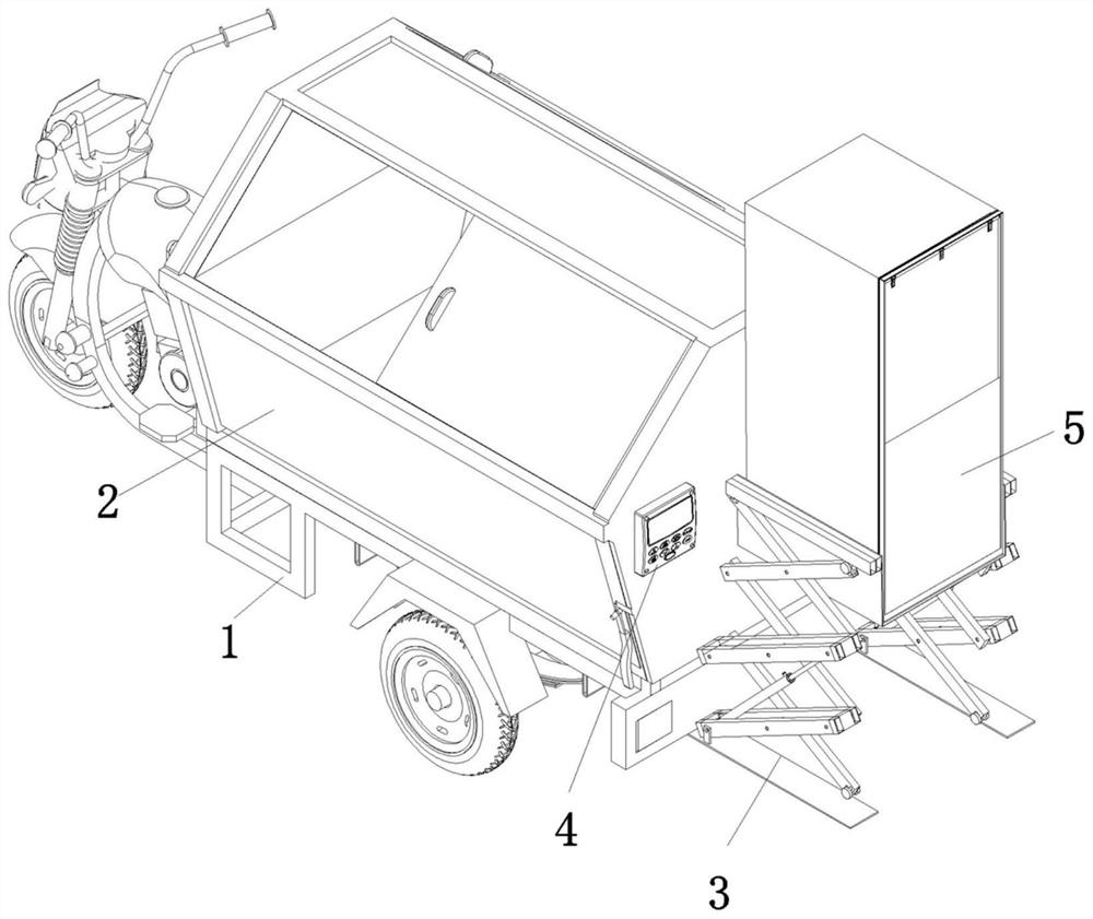 Solid waste garbage treatment and recovery vehicle