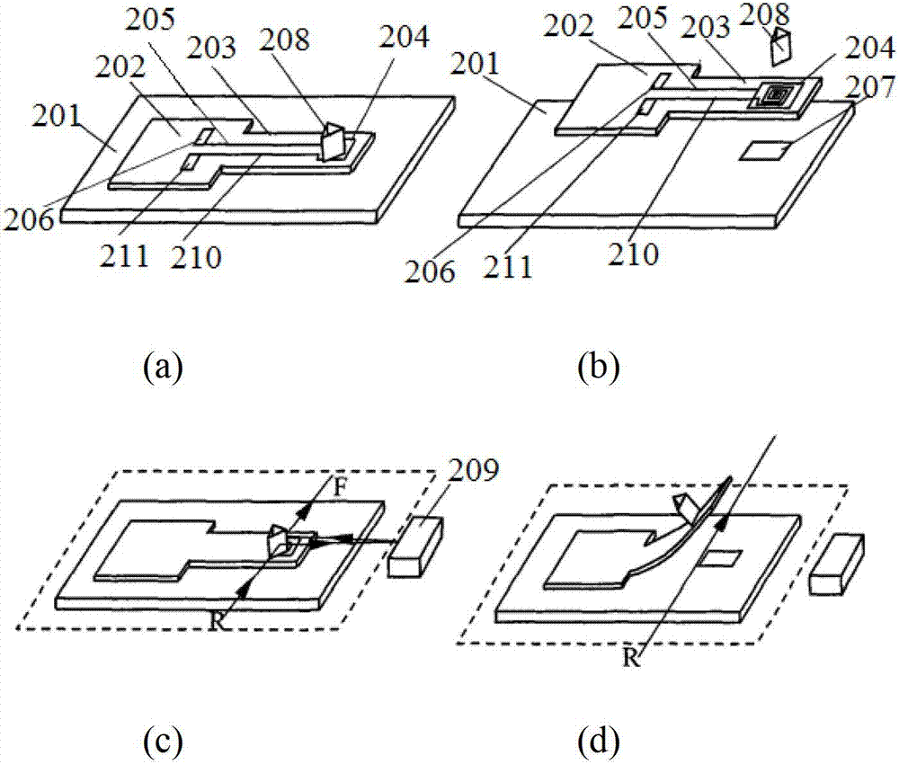 Straight beam buckling electrostatic type micro mechanical optical switch