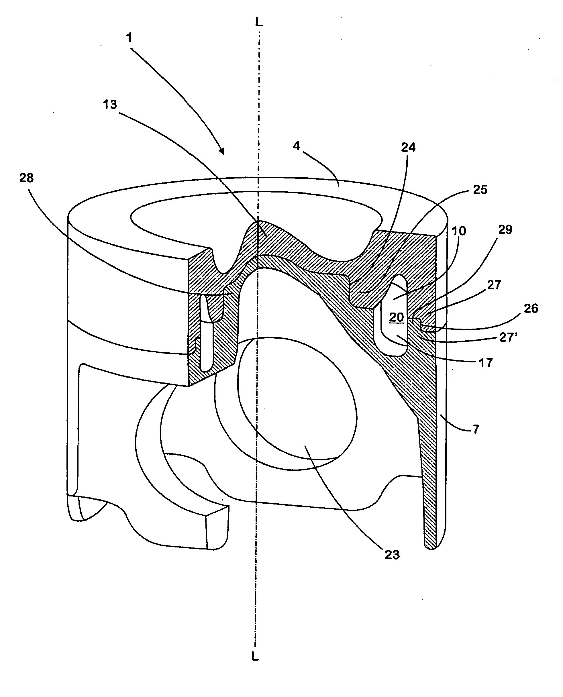 Piston for an Internal-Combustion Engine and Method for Manufacturing a Piston of this Type