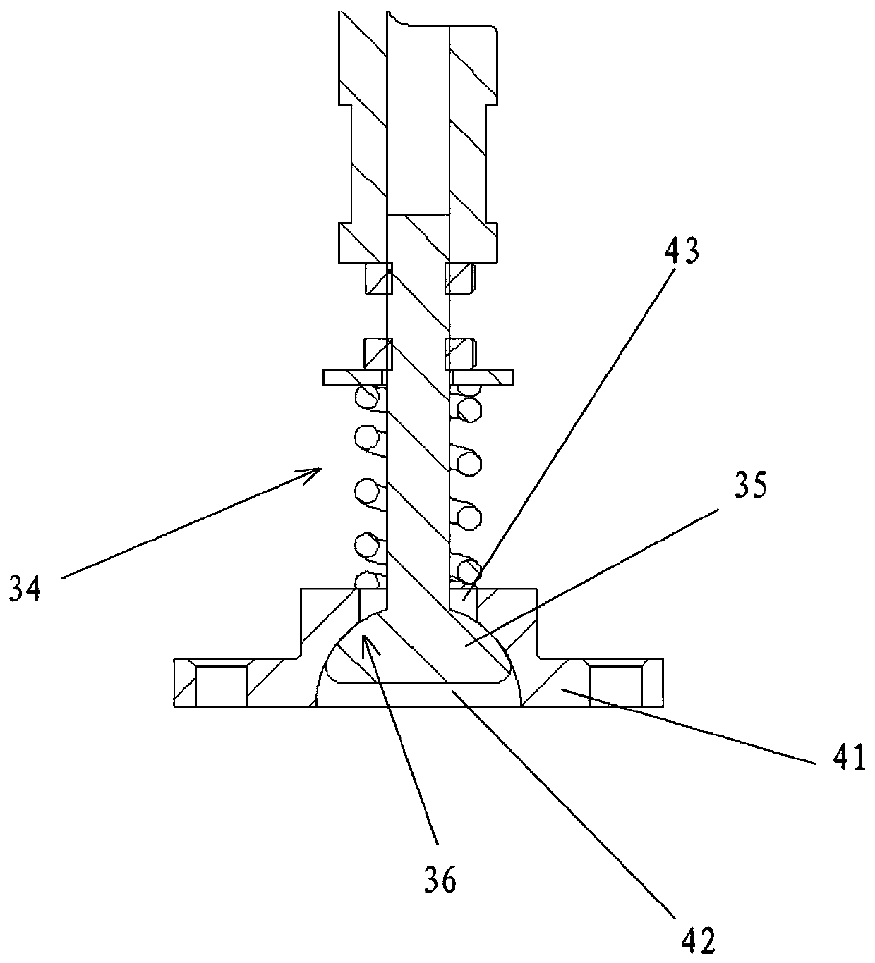 Meter head connecting device