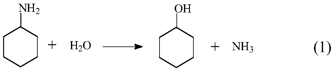A kind of method of directly synthesizing cyclohexanol by cyclohexylamine