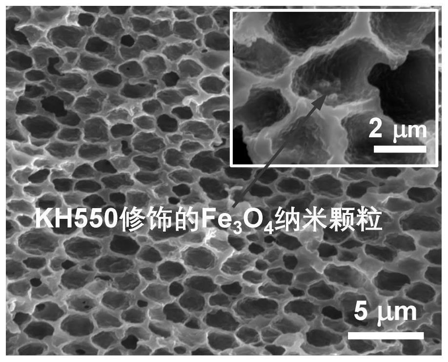 Polyvinylidene fluoride-hexafluoropropylene magnetic porous piezoelectric composite film as well as preparation method and application thereof