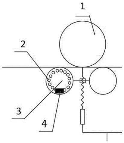 A slip detection device and slip control method for a high-voltage line inspection robot