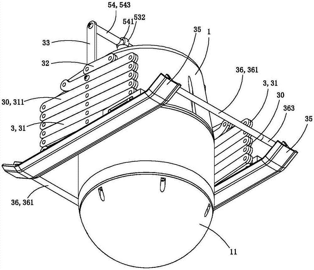 Portable underwater robot capable of changing supporting area