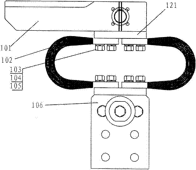 Isolating switch body of railway traffic