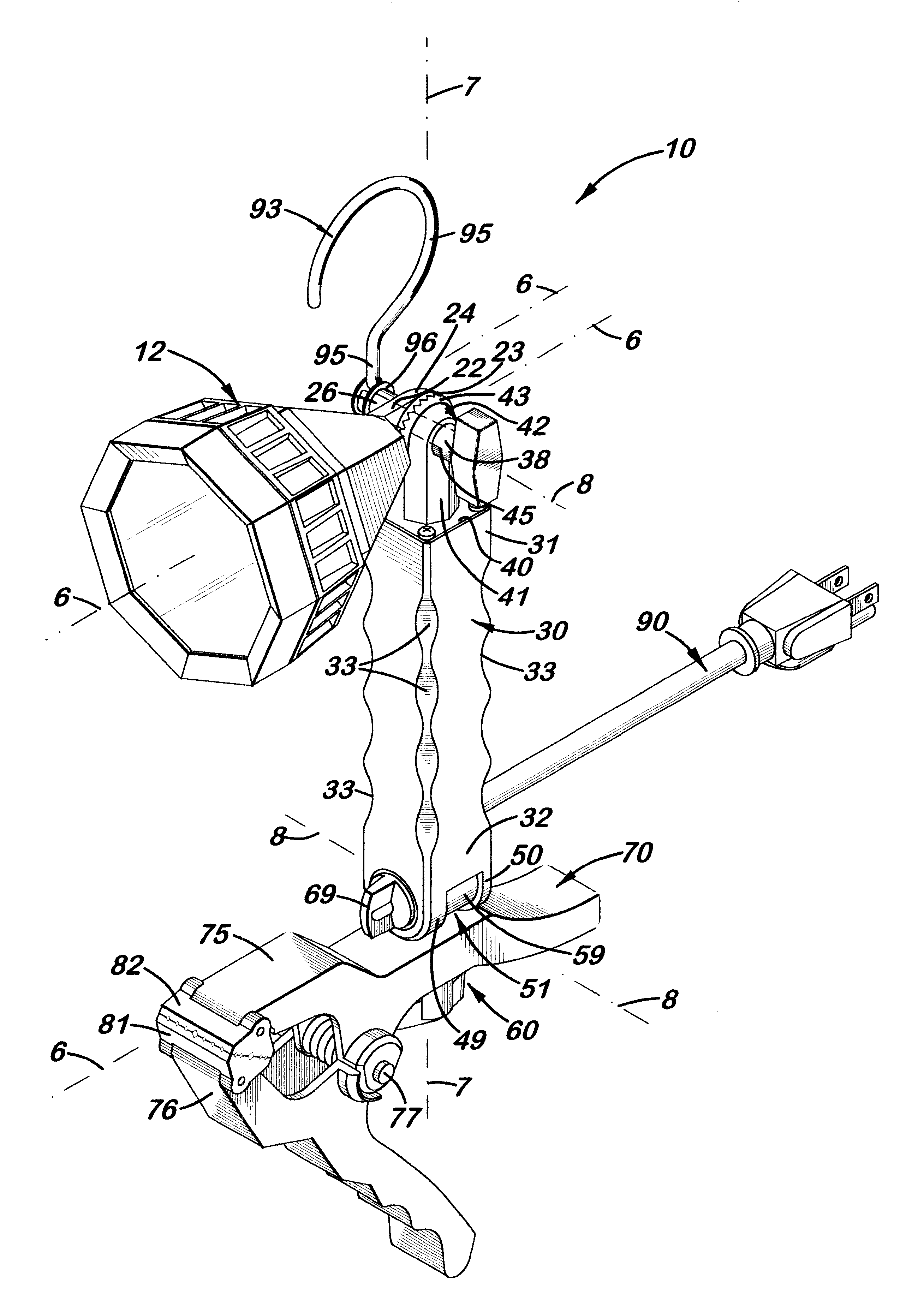 Multi-adjustable clamp work light