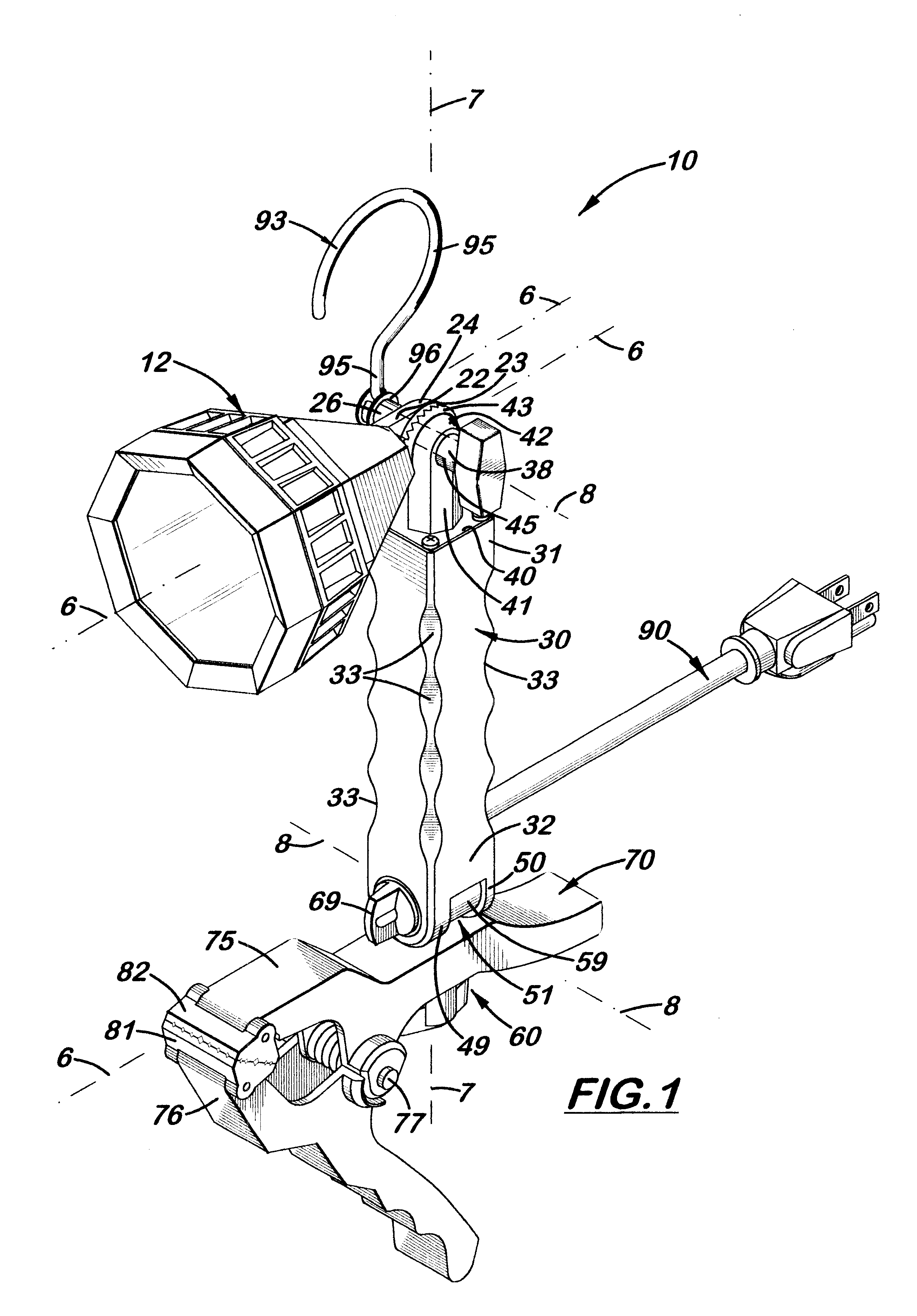 Multi-adjustable clamp work light