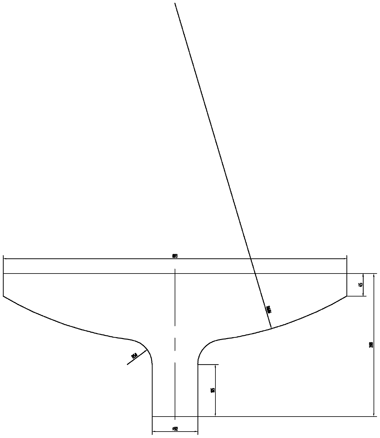 Machining method of umbrella-shaped valve disc