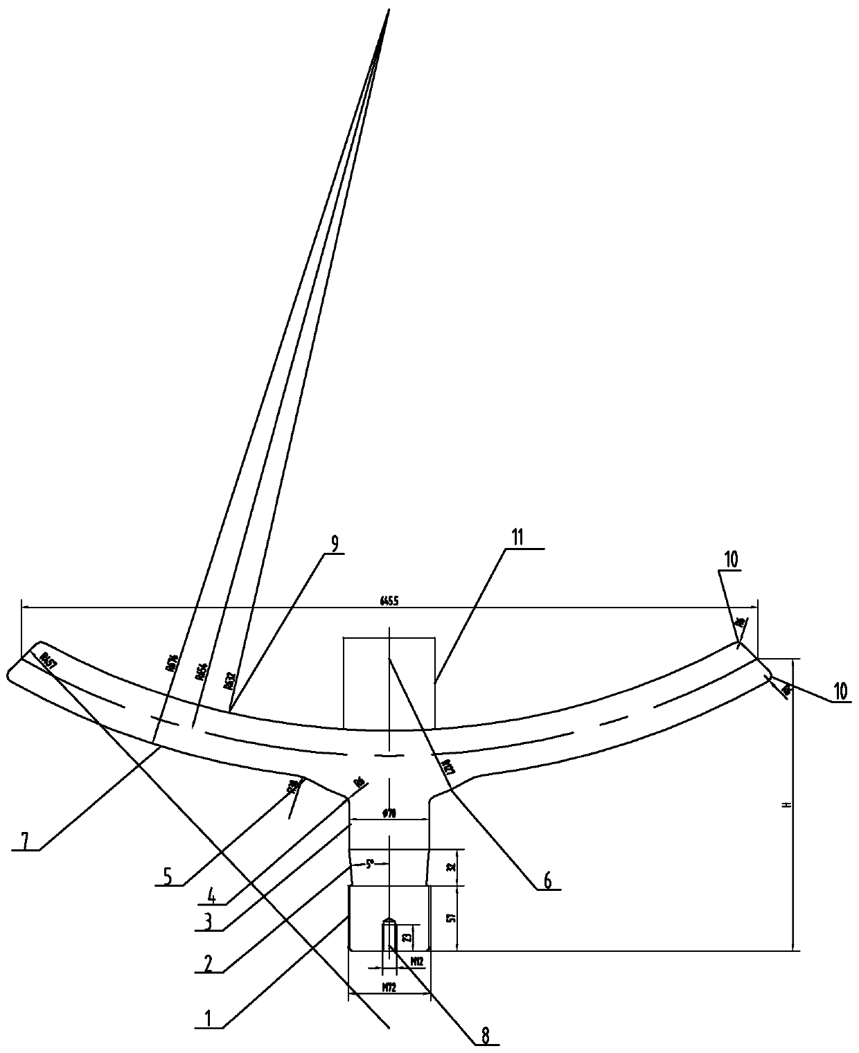 Machining method of umbrella-shaped valve disc