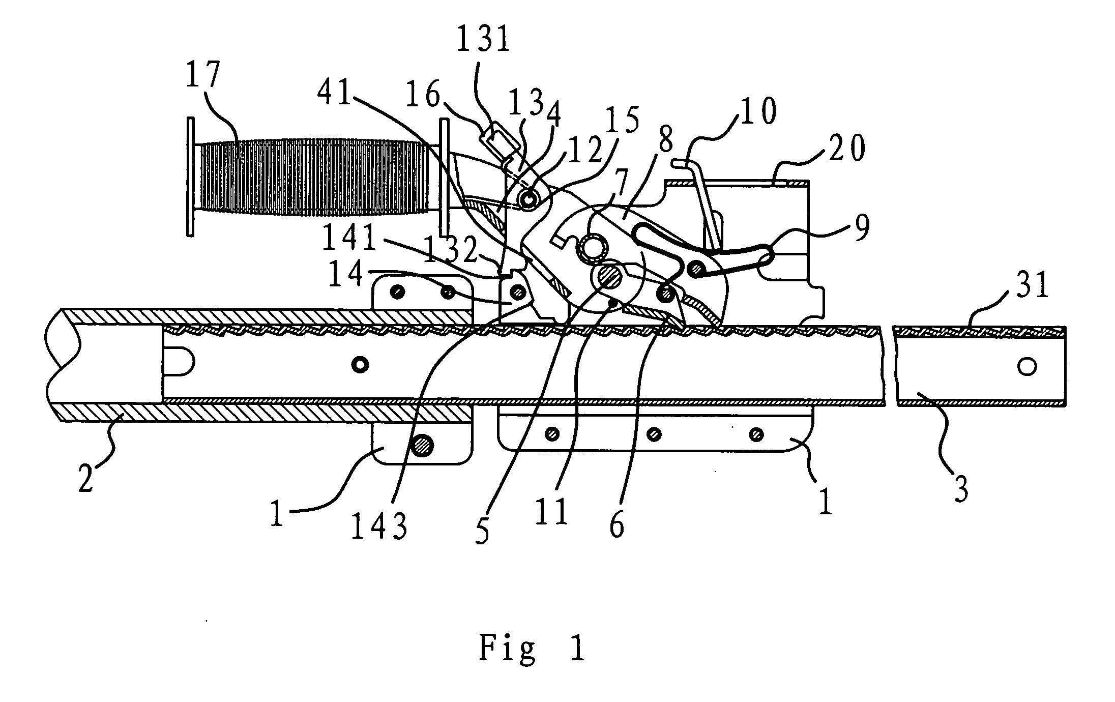 Goods fastening apparatus with improved structures