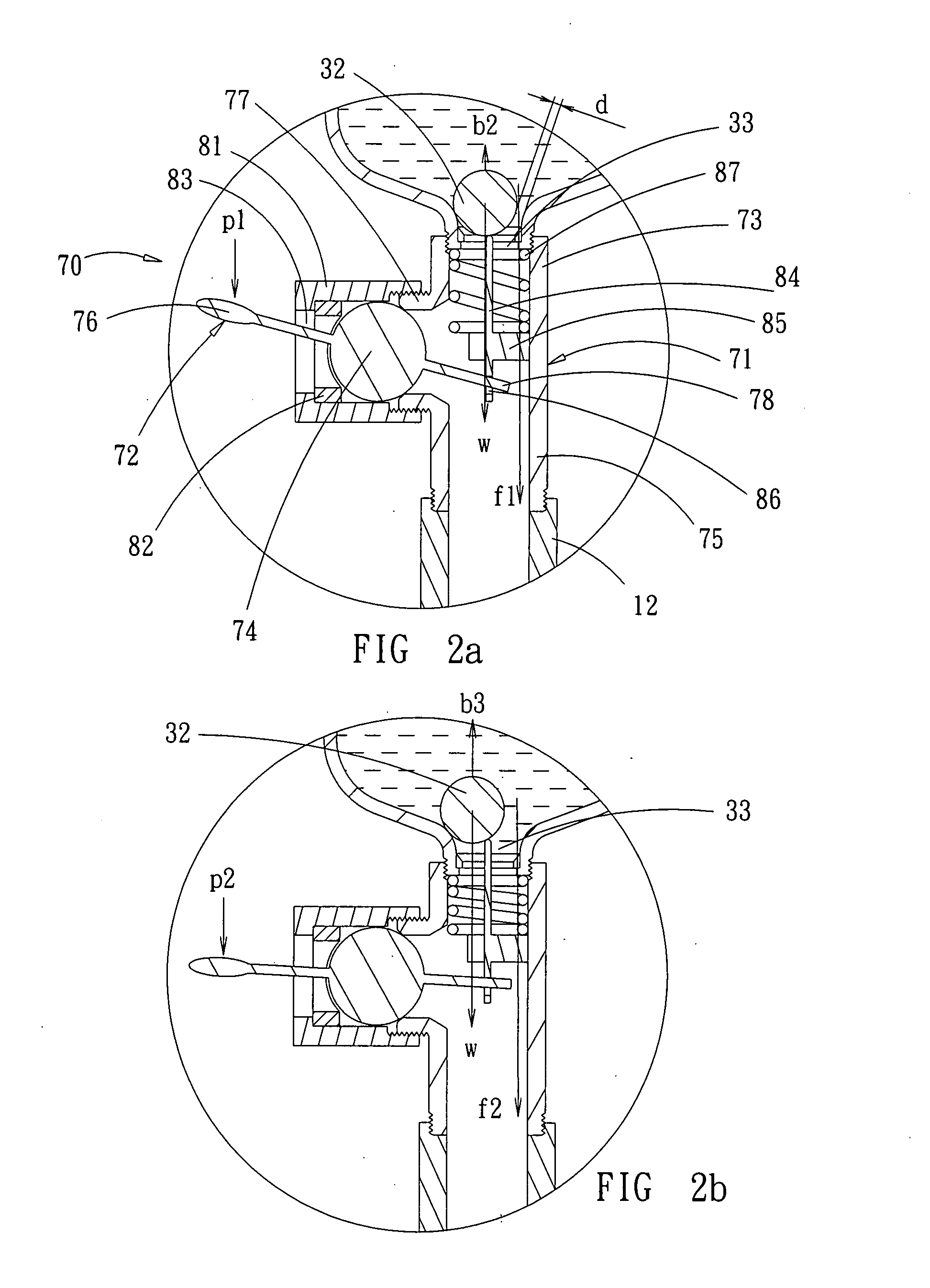 Toilet flushing water controlling device