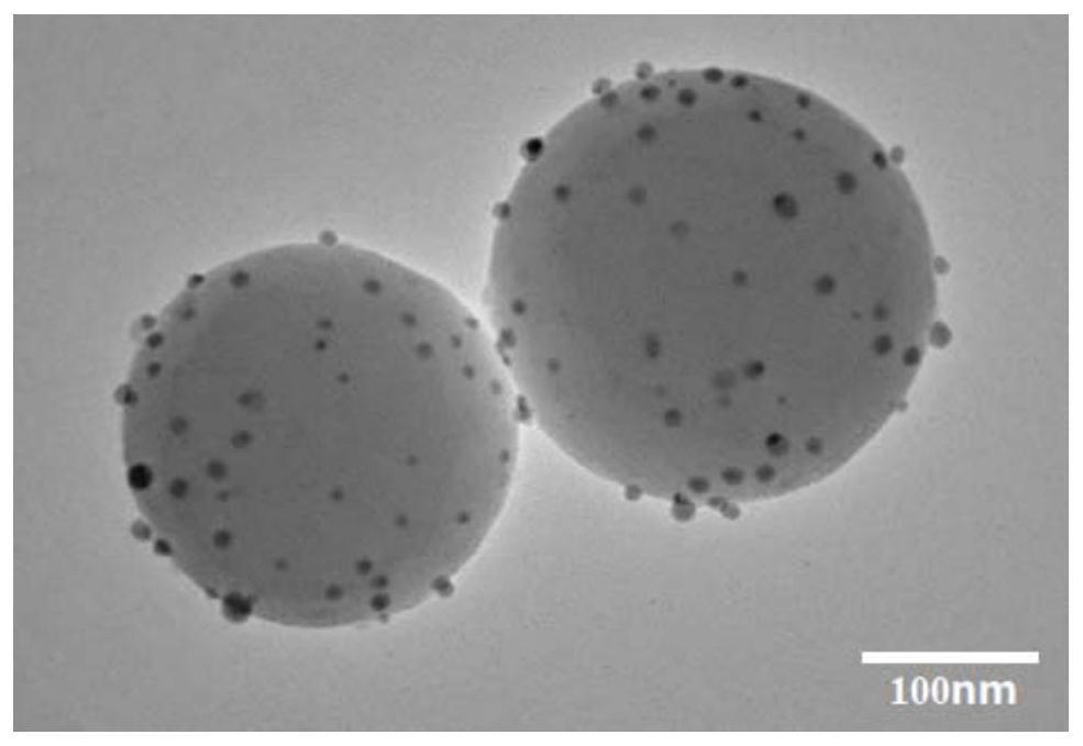 Ferrous sulfide nanocrystals supported on the surface of silica microspheres and their preparation method and application
