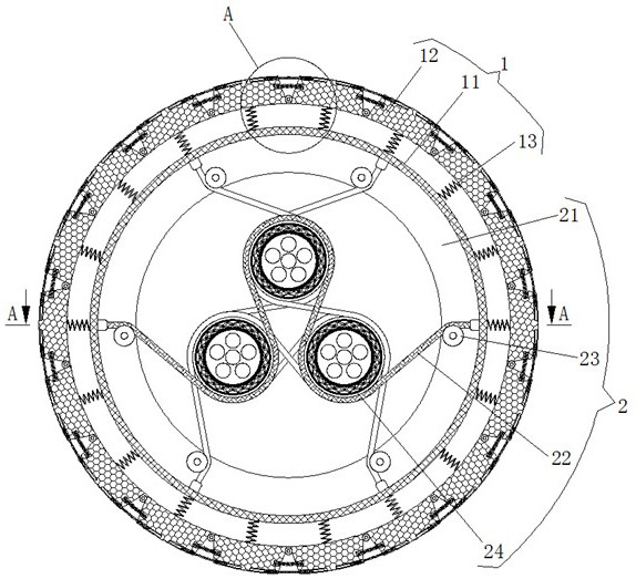 Anti-folding PE communication pipeline