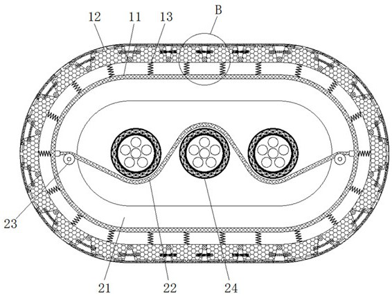 Anti-folding PE communication pipeline