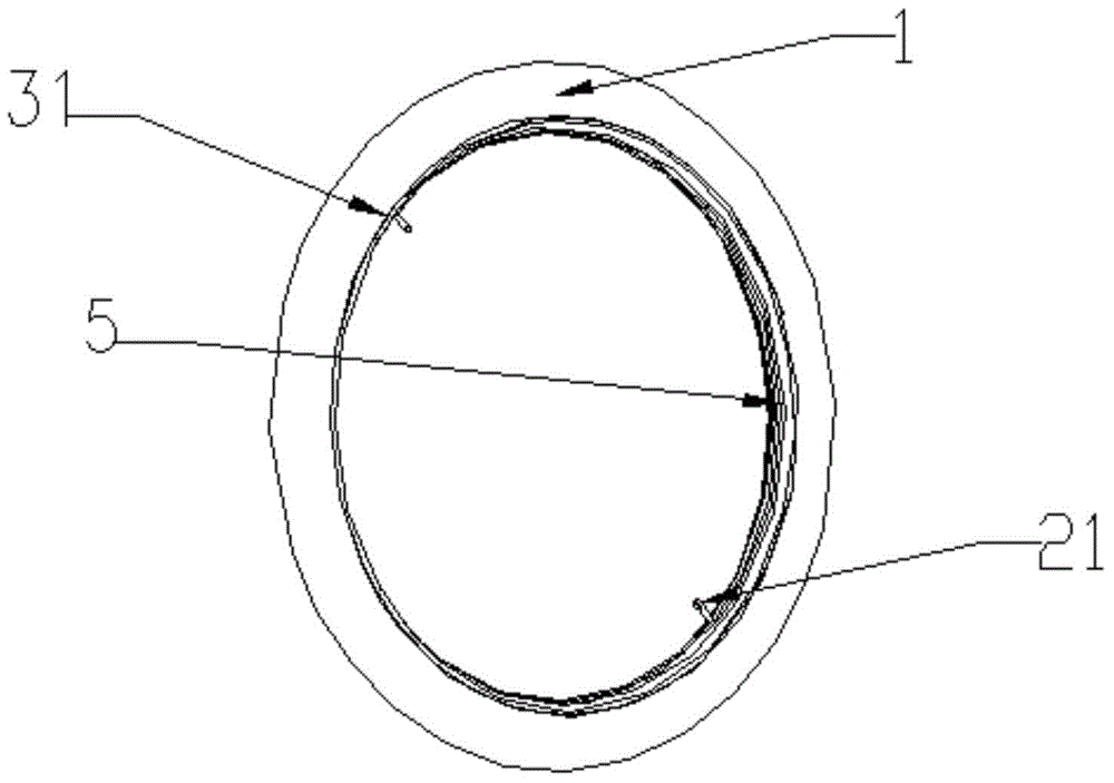 Dual-inner-tube tire and vehicle provided with same