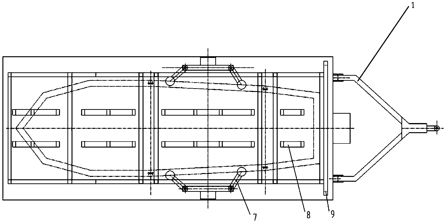 Container type storage vehicle for storing multiple inflatable boats