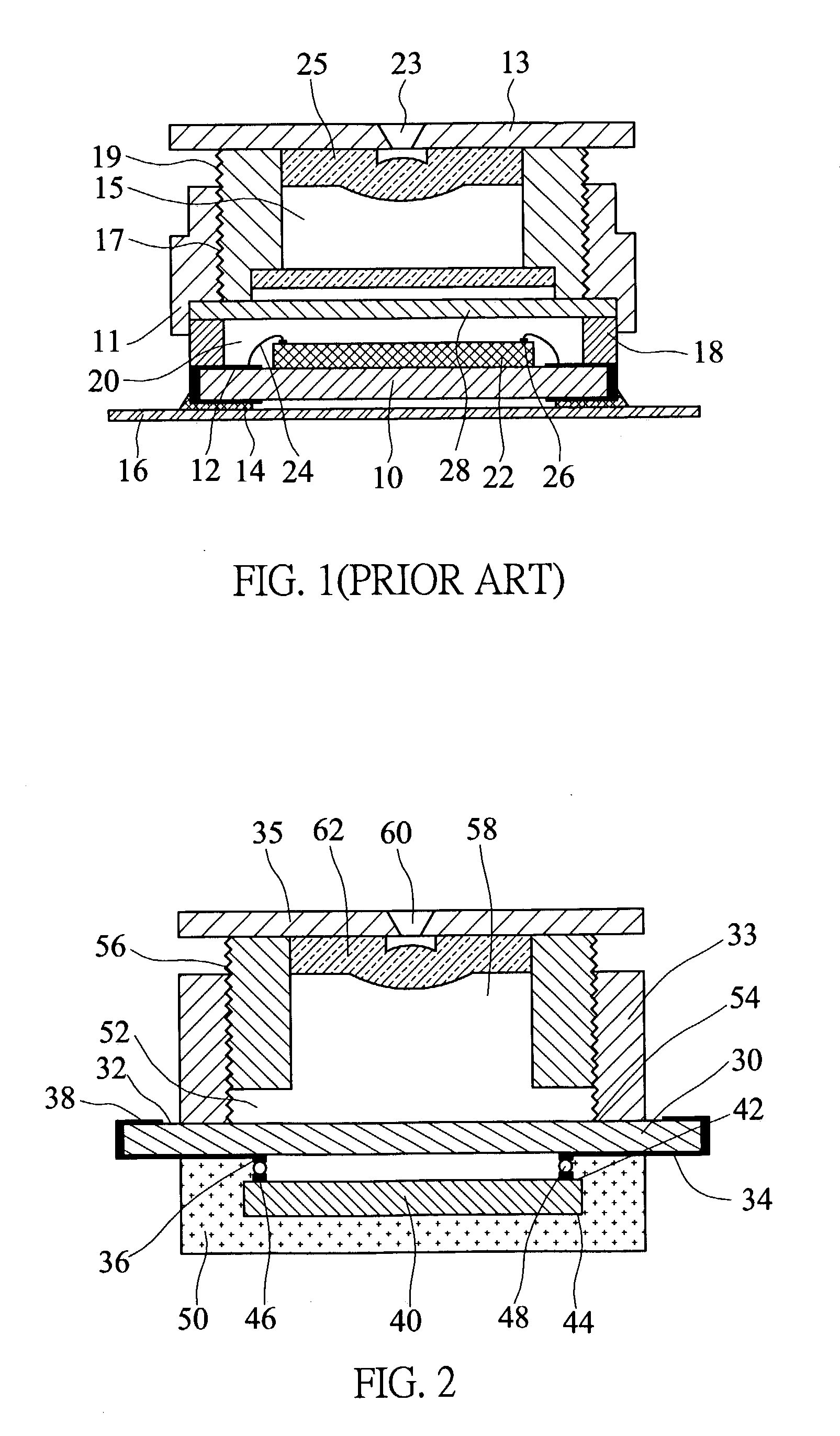 Package structure of an image sensor module
