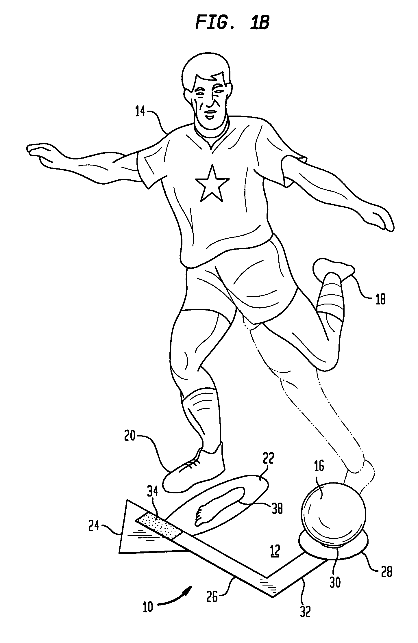 Soccer ball kicking training device