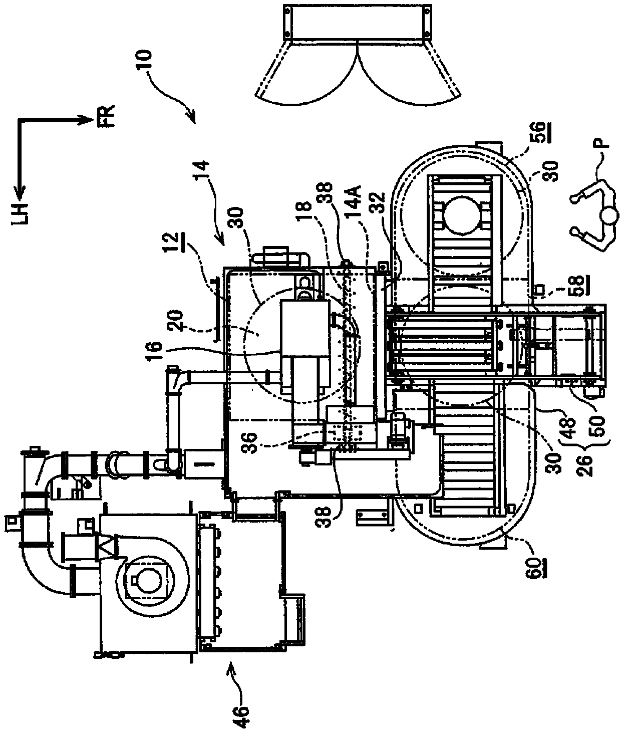 Shot peening device and shot peening method