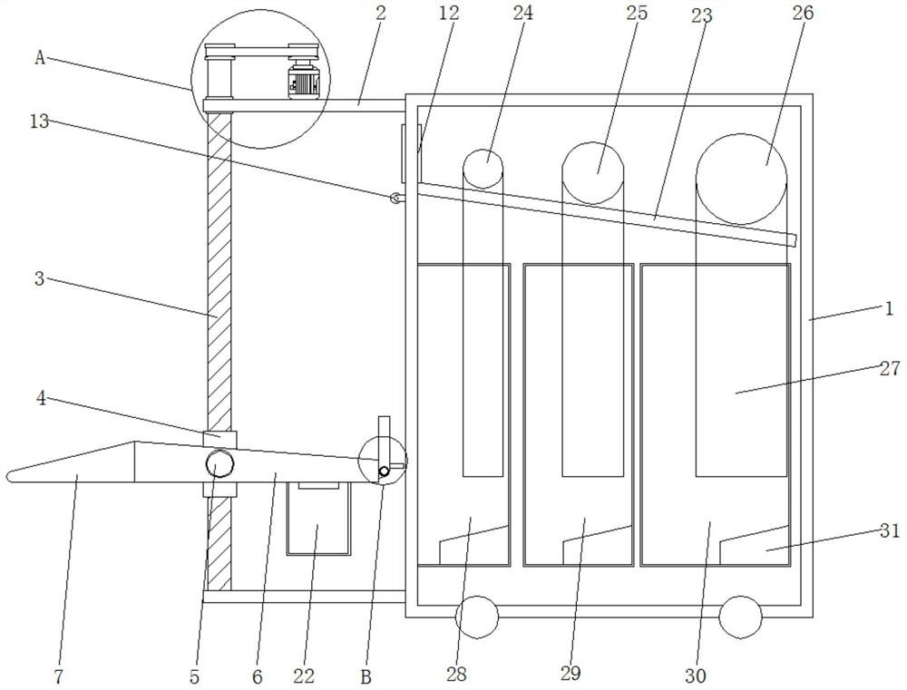 A batch collection device for eggs for chicken breeding