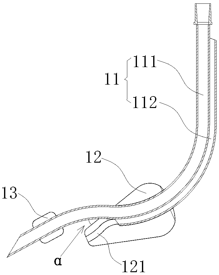 Trachea cannula capable of performing esophageal drainage