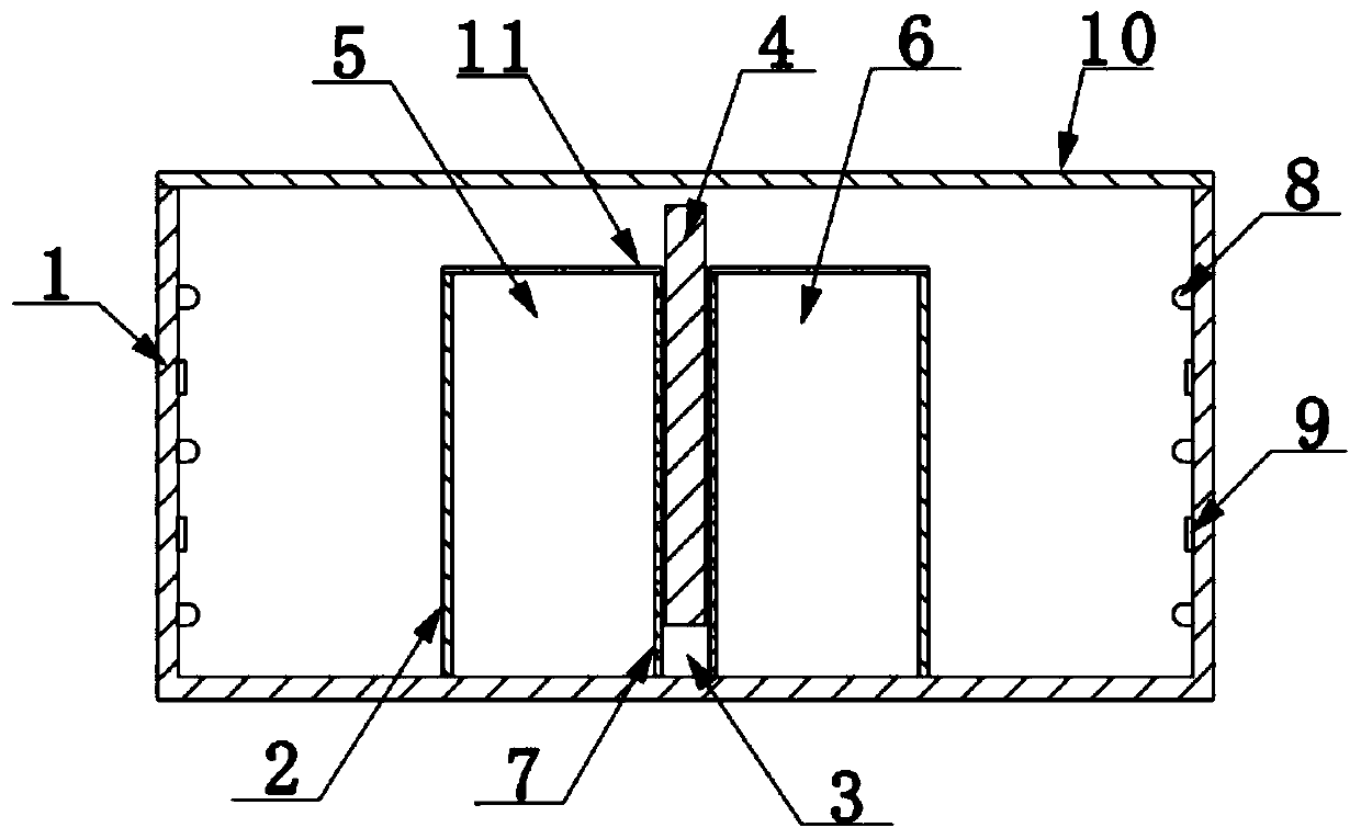 Earthworm avoidance experiment box and method for evaluating joint action toxicity of imidacloprid and carbendazim