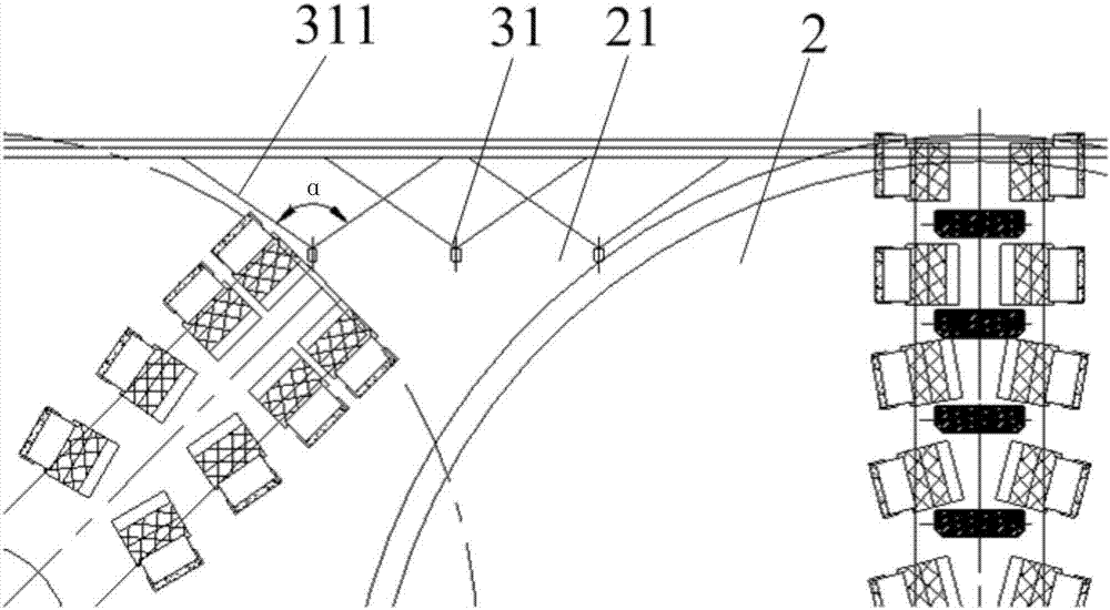 Jet assisted shield tunneling machine for noncircular-section tunneling construction