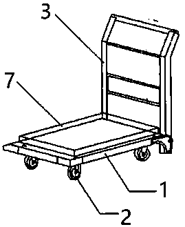 Double-wheel handcart