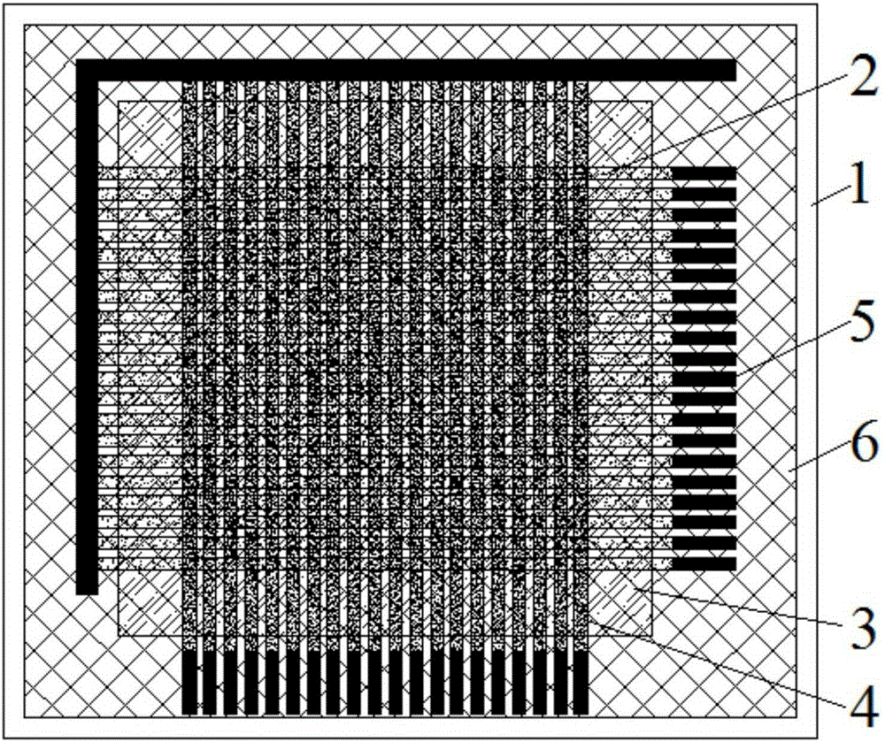 Stress, strain or temperature abnormal area monitoring sensing element and manufacture method thereof