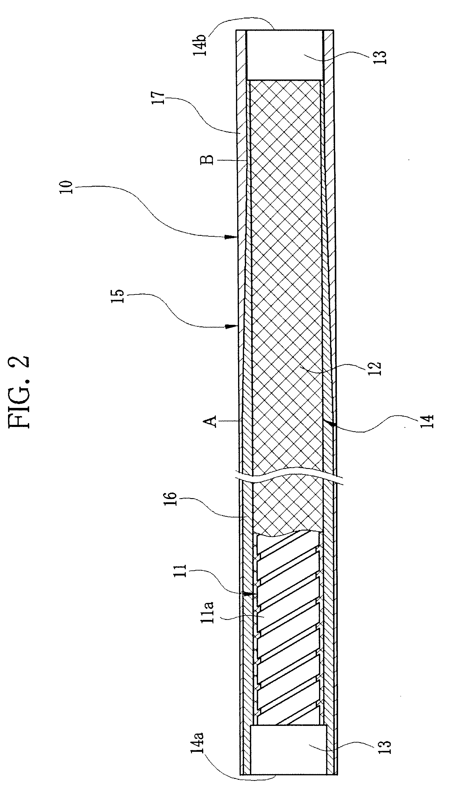 Method for production of flexible tube for endoscope