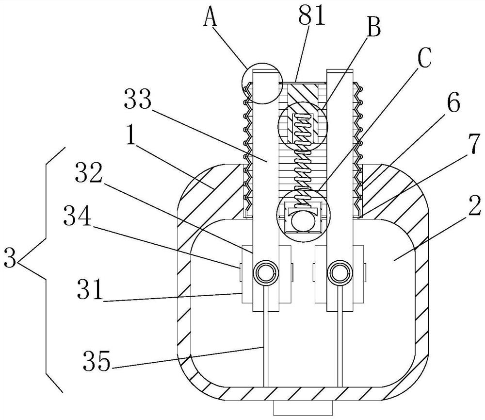 Safety plug with active protection structure