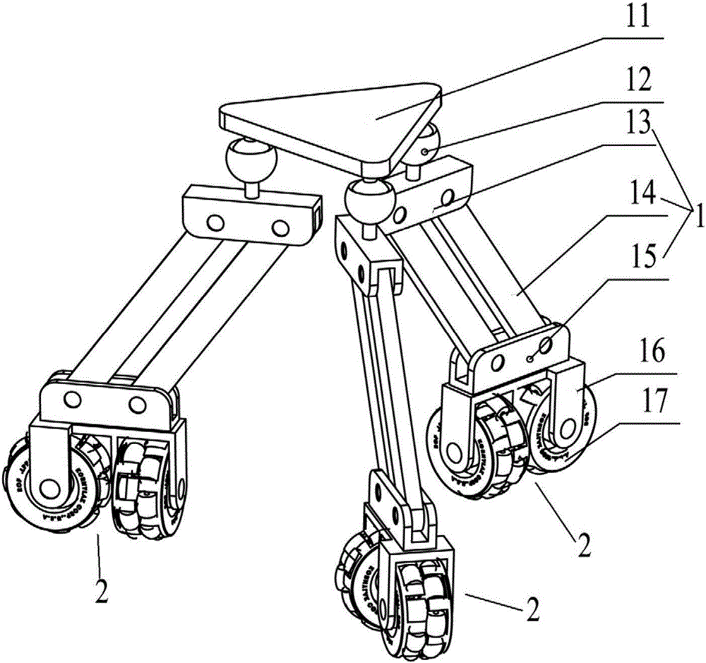 Posture-adjustable and operable mobile robot
