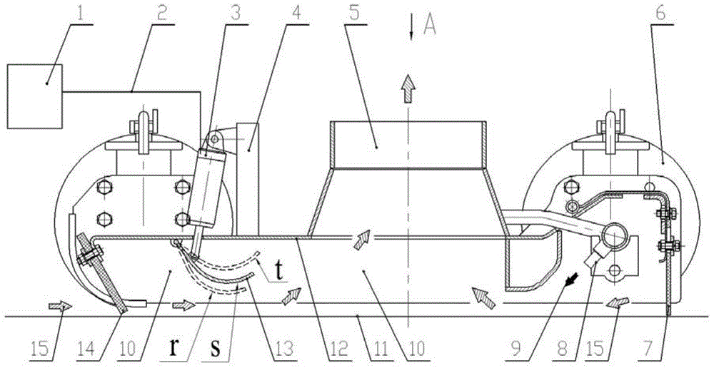 Variable flow area suction nozzle applied to road sweeper